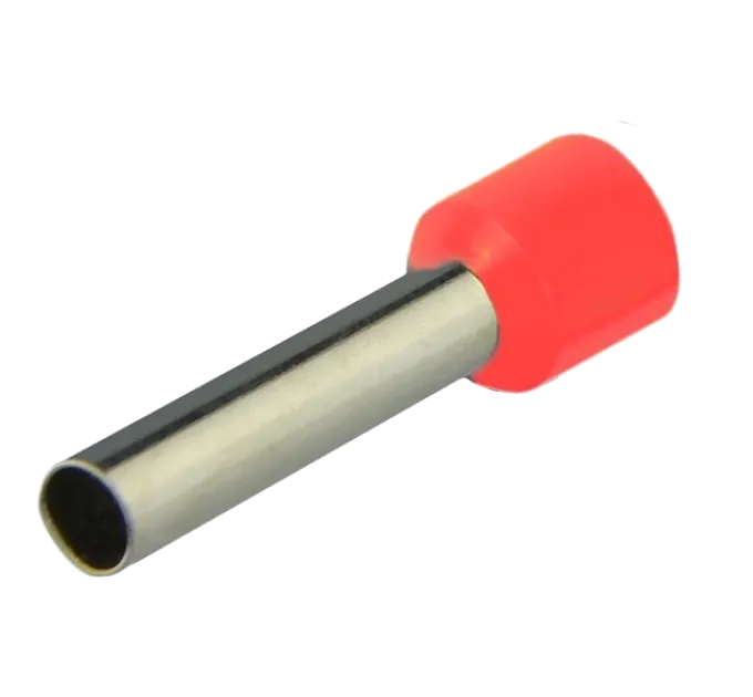 E6-12 красный (100шт) Наконечник втулочный с изоляцией