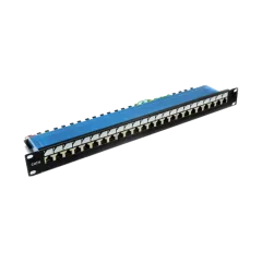 EPNew 6PLDN-F24BK Патч-панель 19" 24xRJ-45 FTP, кат. 6, dual type, EPNew