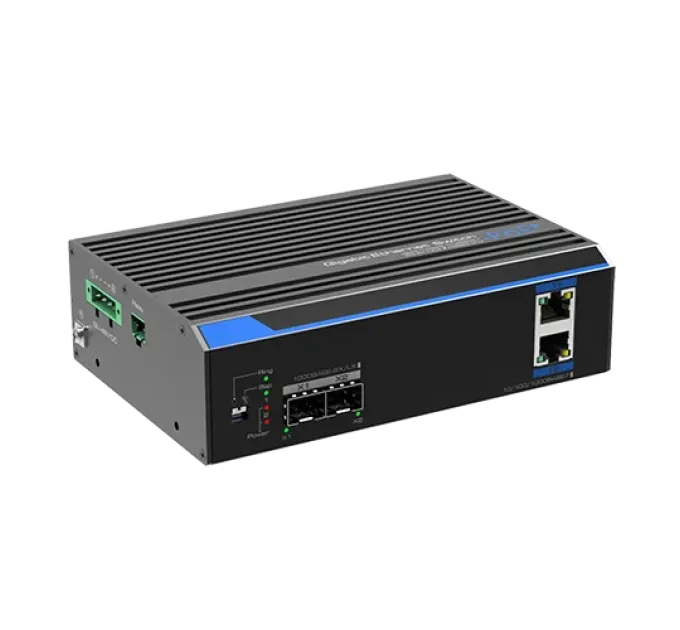 UTP7202GE-POE Промышленный 2-портовый неуправляемый коммутатор Gigabit+2*SFP (12-48 В) UTP7202GE-POE Промышленный 2-портовый неуправляемый коммутатор Gigabit+2*SFP (12-48 В)