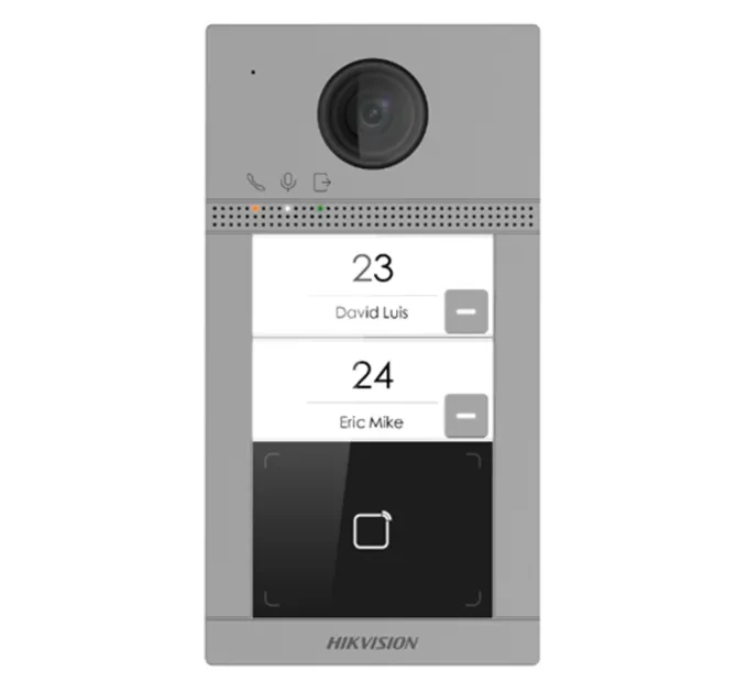 DS-KV8213-WME1/Flush(B) 2 Мп IP виклична панель на 2 абонента з ІЧ підсвічуванням і Wi-Fi DS-KV8213-WME1/Flush(B) 2 Мп IP виклична панель на 2 абонента з ІЧ підсвічуванням і Wi-Fi