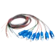 SM SC/UPC 1.5 m Easy strip для 8 вол. (Bl,Or,Gn,Br,Wh,Gr,Rd,Bk) Набор цветных пигтейлов