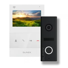 Slinex SQ-04N Cloud white + ML-17HD black Комплект видеодомофон + панель вызова