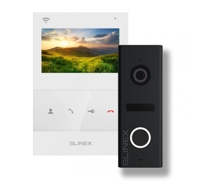 Slinex SQ-04N Cloud white + ML-17HD black Комплект видеодомофон + панель вызова Slinex SQ-04N Cloud white + ML-17HD black Комплект видеодомофон + панель вызова