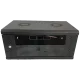 EServer 4U 600х350х284, скло, чорна Шафа