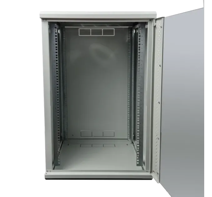 EServer 18U 600х600х907 скло, сіра Шафа