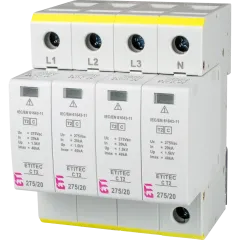 ETI TEC C T2 275/20 (4+0) 4p Ограничитель перенапряжения