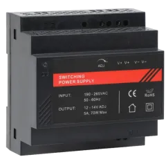 DR12060-02 12V/5A Блок живлення на DIN рейку