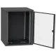 IPCOM СН-18U 600х600 Шкаф телекоммуникационный двери стекло (черный)