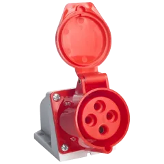 UEA 114 16А 380В 3Р+Е IP44 Розетка стаціонарна зовнішня UEA 114 16А 380В 3Р+Е IP44 Розетка стаціонарна зовнішня