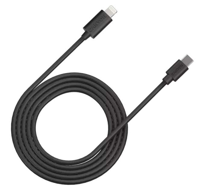 Canyon CFI12B black (Lightning - USB-C ) 2м 20Вт Кабель Canyon CFI12B black (Lightning - USB-C ) 2м 20Вт Кабель