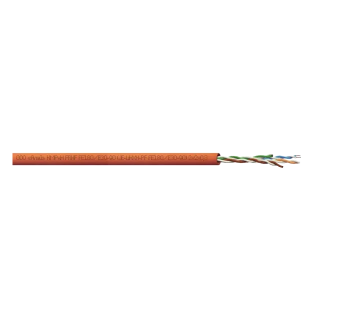Алай КОРкЕН FRHF FE180/Eк30 (J-HX(St)H-PF FE180) 2х2х0,8 мм(бухта 210м.) Кабель
