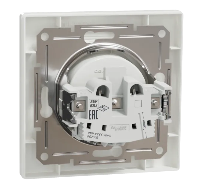 Schneider Electric ASFORA EPH3000121 Розетка одинарна без заземлення