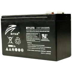 Ritar RT1270 7А•г 12В Свинцево-кислотна акумуляторна батарея Ritar RT1270 7А•г 12В Свинцево-кислотна акумуляторна батарея