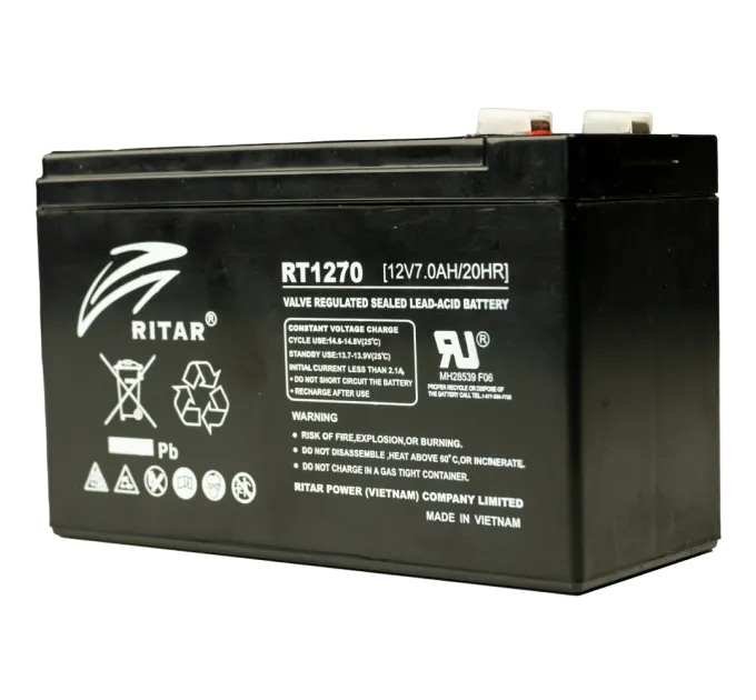 Ritar RT1270 7А•ч 12В Свинцово-кислотная аккумуляторная батарея Ritar RT1270 7А•ч 12В Свинцово-кислотная аккумуляторная батарея