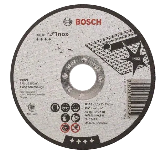Bosch 125 x 1 мм (2608600549) Відрізний круг для нержавіючої сталі