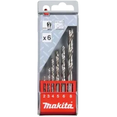 Makita (D-57196) Набір свердел по металу HSS-G 6 шт
