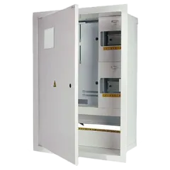 E.NEXT e.mbox.stand.w.f3.24.z Шафа металевий, під 3-ф. лічильник, 24 мод., що вбудовується, з замком