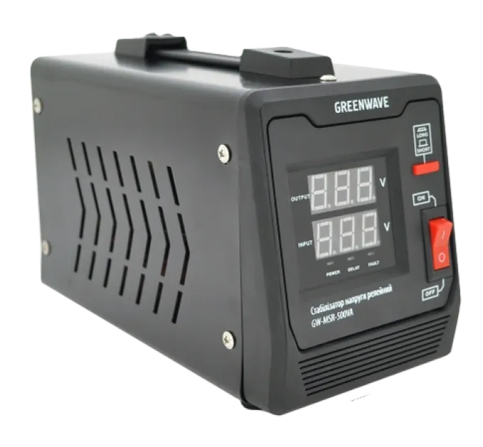 Green Wave Mauser 500VA (350Вт) Стабилизатор напряжения релейный 1xShuko, DC140-260V, AC220, BOX, Q Green Wave Mauser 500VA (350Вт) Стабилизатор напряжения релейный 1xShuko, DC140-260V, AC220, BOX, Q