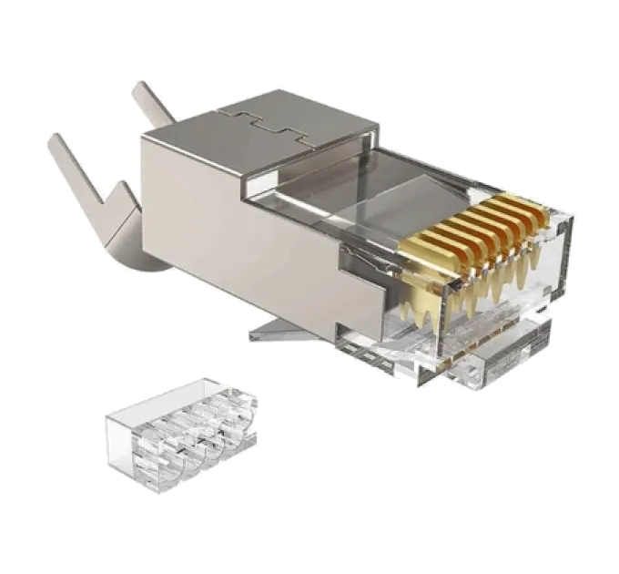 Kingda RJ45 STP кат. 6A/8, 50μ, 1.45 мм Коннектор со вставкой