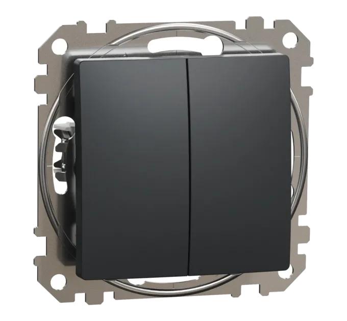 Schneider Electric Sedna Design & Elements SDD214105 Двухклавишный выключатель Schneider Electric Sedna Design & Elements SDD214105 Двухклавишный выключатель