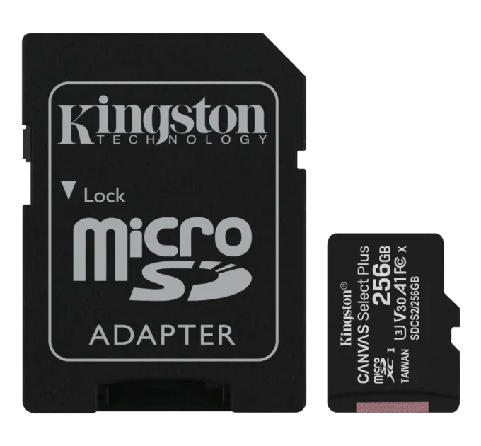 Kingston 256GB micSDXC Canvas Select Plus 100R A1 C10 Card Модуль флэш-памяти Kingston 256GB micSDXC Canvas Select Plus 100R A1 C10 Card Модуль флэш-памяти
