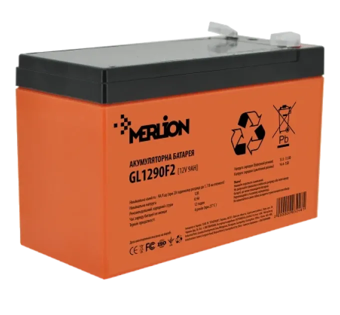 MERLION GL1290F2 9А•г 12В Свинцево-кислотна акумуляторна батарея