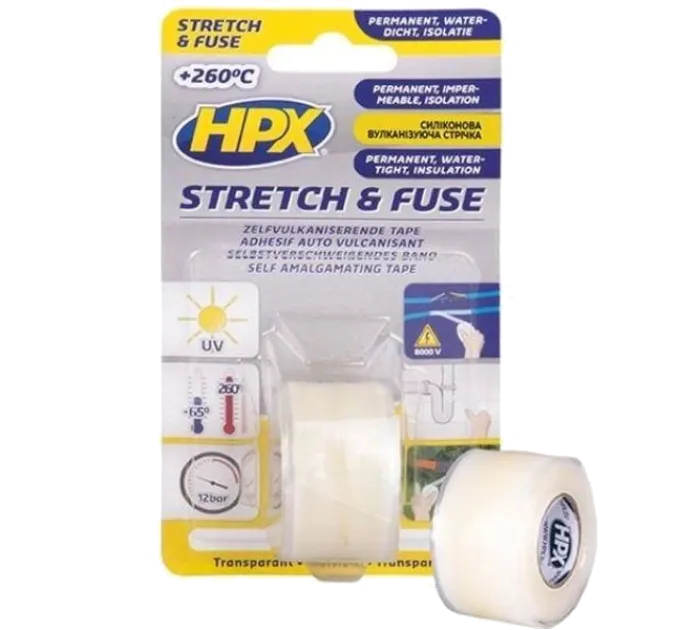 HPX SI2580 Stretch&Fuse 25мм х 1.8м Лента силиконовая вулканизирующая