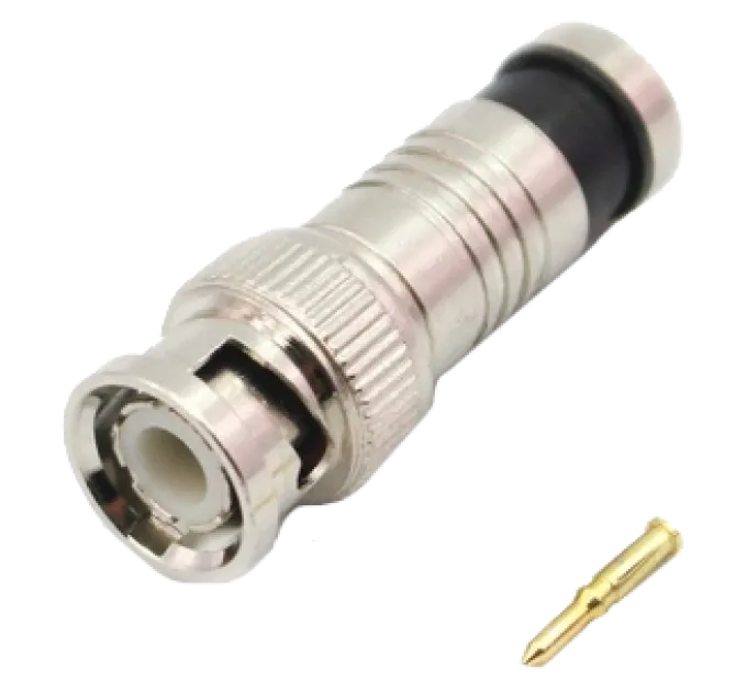 BNC-M компрессионный под коаксиальный кабель RG-6 Разъем