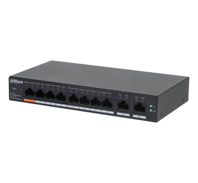 Dahua DH-CS4010-8ET-60 PoE Коммутатор 10 портов управляемый