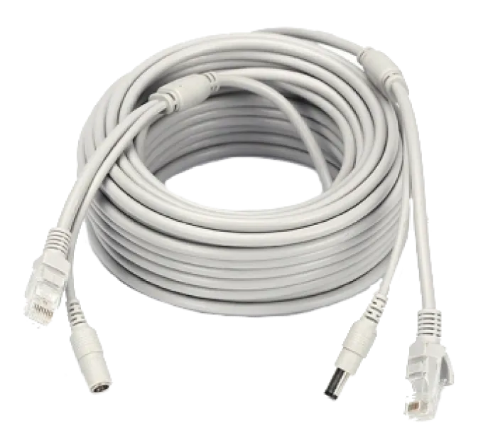 RJ-45 + DC 15м Патчкорд комбінований