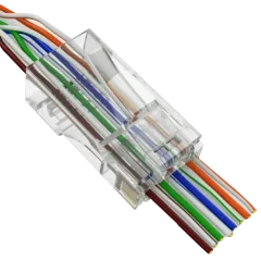 RJ-45 8P8C UTP Cat-5 (50 шт/уп.) для наскрізного підключення Конектор Merlion RJ-45 8P8C UTP Cat-5 (50 шт/уп.) для наскрізного підключення Конектор Merlion