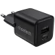Choetech PD5012 mini Black PD30W GAN A+C Адаптер Choetech PD5012 mini Black PD30W GAN A+C Адаптер