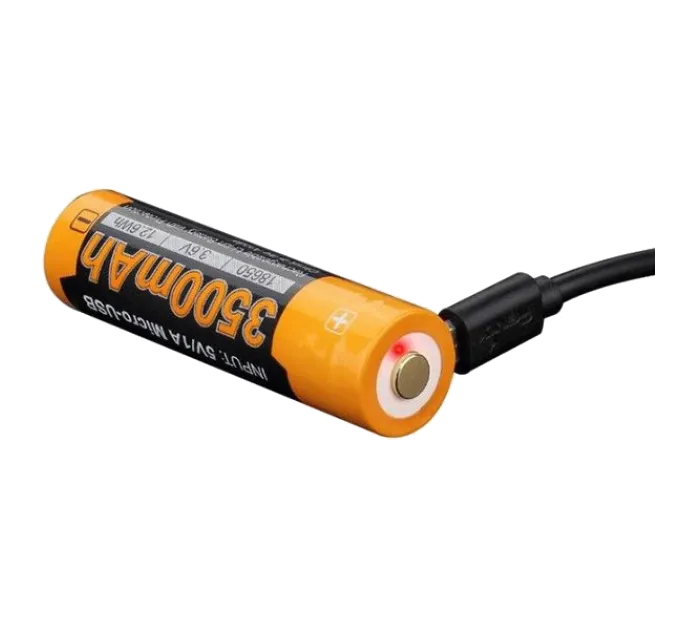 Fenix ARB-L18-3500U Аккумулятор 18650 3500 mAh micro usb зарядка