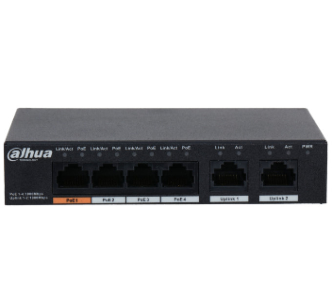 DH-PFS3006-4GT-60 4-портовый РоЭ коммутатор