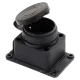 ERKA 6001 Колодка одинарна з заглушкою 1*16 (каучук)