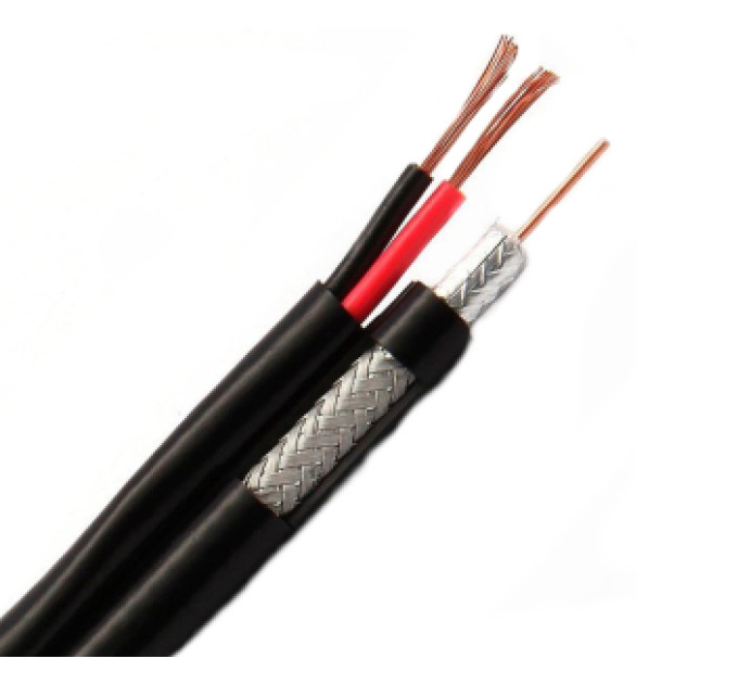 F5967BVcu+2*0,75 black Кабель комбінований OK-NET бухта 305 м