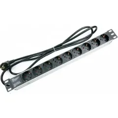 SPP9 Hypernet Блок 9 розеток 19 '' алюмінієвий корпус 1.8m 220В SPP9 Hypernet Блок 9 розеток 19 '' алюмінієвий корпус 1.8m 220В