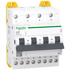 Schneider Electric iSSW Acti9 4P 40A Перемикач 3-х позиційний Schneider Electric iSSW Acti9 4P 40A Перемикач 3-х позиційний
