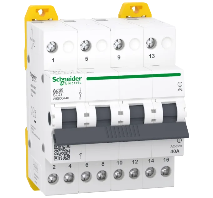 Schneider Electric iSSW Acti9 4P 40A Переключатель 3-х позиционный Schneider Electric iSSW Acti9 4P 40A Переключатель 3-х позиционный