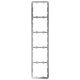 Ajax Frame (5 seats) vertical [55] ASP Рамка для пяти выключателей