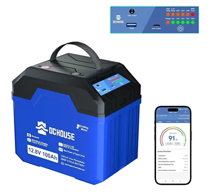 DСHOUSE 12.8V 100Ah (ECO-LFP1210004) Bluetooth Аккумуляторная батарея