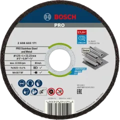 Bosch PRO for Inox 125×1 мм Круг отрезной