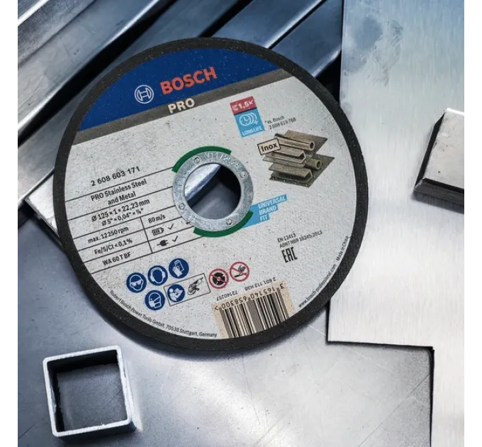 Bosch PRO for Inox 125×1 мм Круг отрезной
