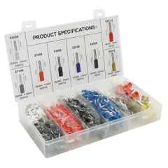 (E0508-200 E2508-250,E1008-300,E1508-250,E4009-50,E7508-200,E1012-25,E6012-25) Набор клемм/наконечников 1300шт (E0508-200 E2508-250,E1008-300,E1508-250,E4009-50,E7508-200,E1012-25,E6012-25) Набор клемм/наконечников 1300шт