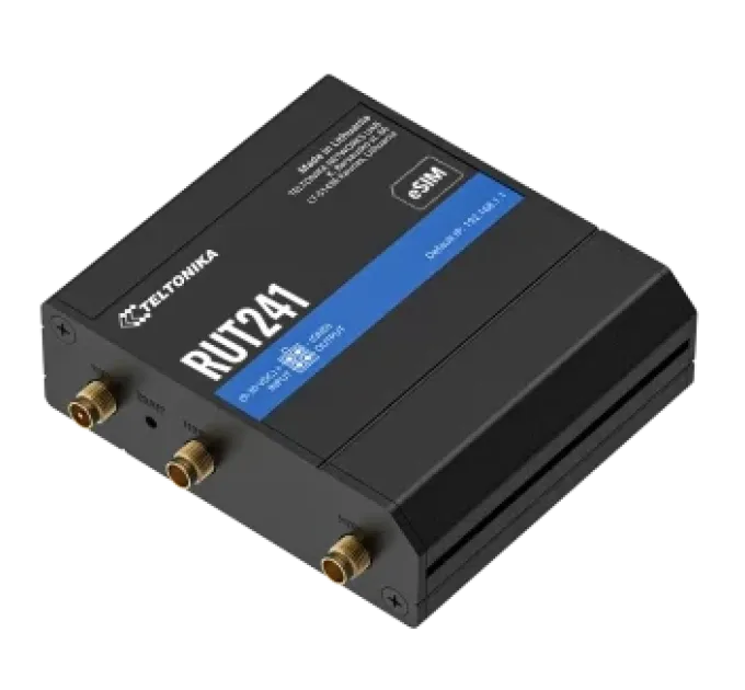 Teltonika RUT241 з 4G LTE, Wi-Fi, eSIM Промисловий стільниковий маршрутизатор