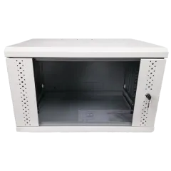 EServer 6U 600х350х370 скло, сіра Шафа