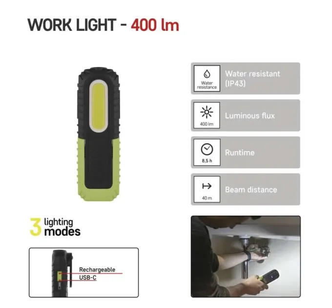 EMOS P4531 5W 400Lm Li-Ion Лiхтар LED