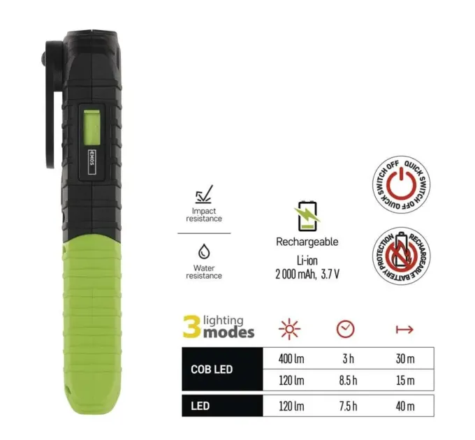 EMOS P4531 5W 400Lm Li-Ion Лiхтар LED