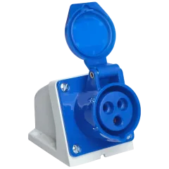 UEA 113 16А 220В 2Р+Е IP44 Розетка стаціонарна зовнішня