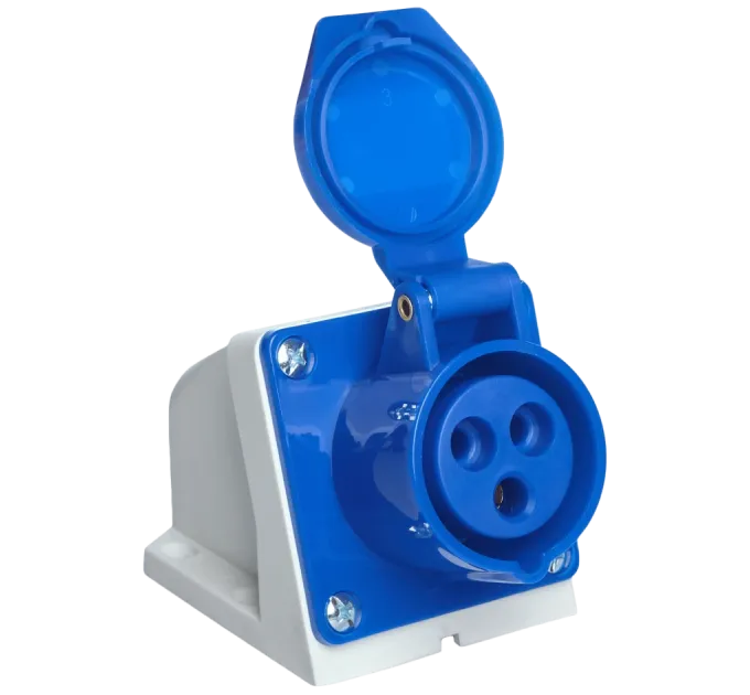 UEA 113 16А 220В 2Р+Е IP44 Розетка стаціонарна зовнішня